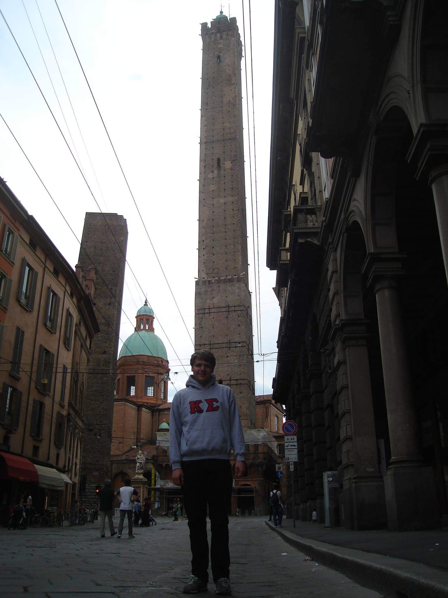 LambdaNu Initiate Visits Bologna, Italy Kappa Sigma Fraternity