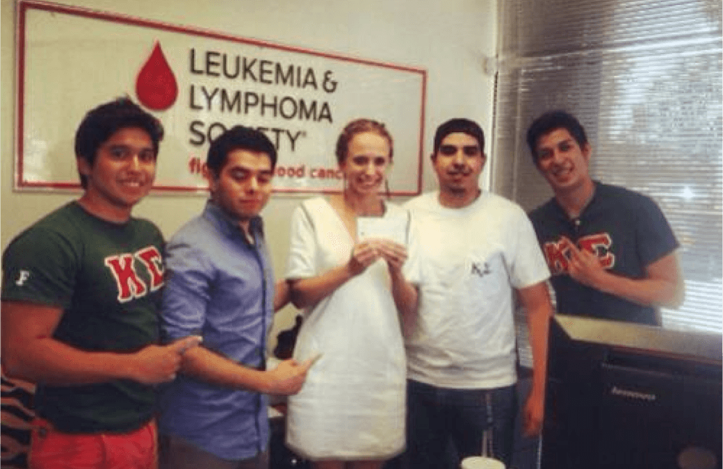 Lambda-Psi Chapter Donates $1,000+ to local Leukemia & Lymphoma Society