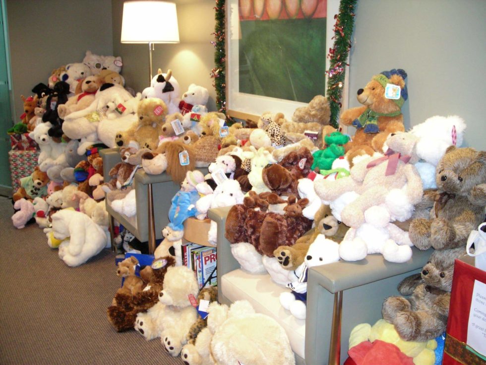Epsilon-Rho Collecting Teddy Bears for Kids - Kappa Sigma Fraternity