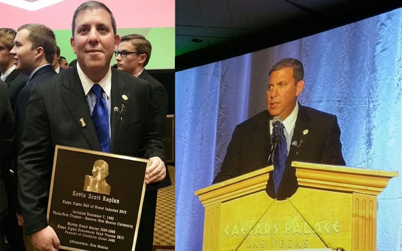 Kevin S. Kaplan Inducted into ΚΣ Hall of Honor