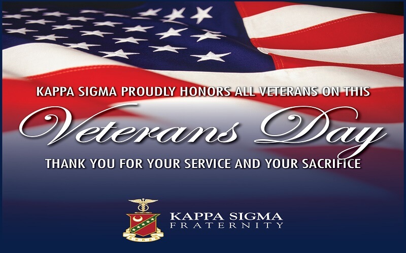 Kappa Sigma Proudly Honors Our Veterans
