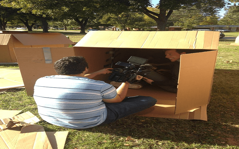 Theta-Gamma Sleeps Outside for Local Faith Mission