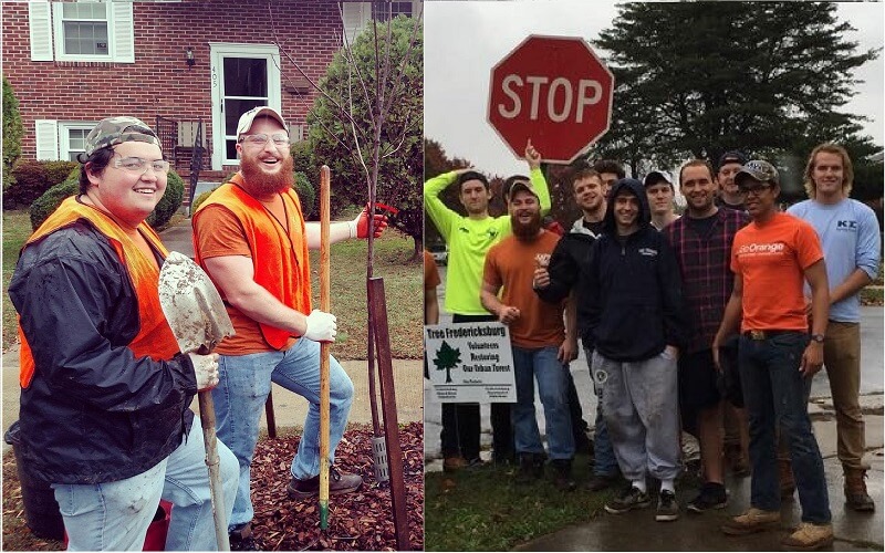 Rho-Chi Chapter Plants Trees to Help Community