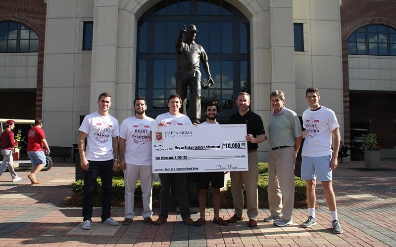 Kappa Sigma’s Epsilon-Sigma Chapter Raises over $10,000 during Heart of a Champion Blood Drive