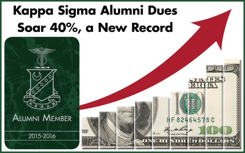 Kappa Sigma Alumni Dues Soar to New Record