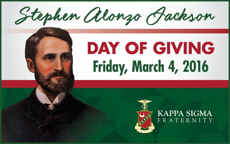 Kappa Sigma to Launch Inaugural Stephen Alonzo Jackson Day of Giving