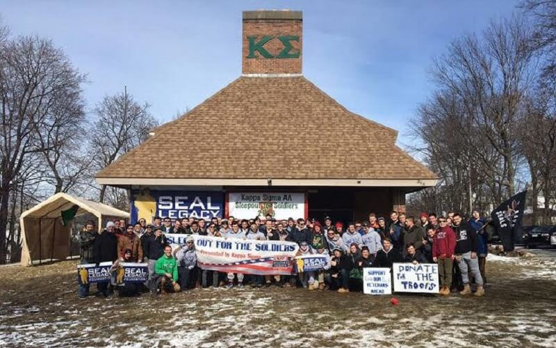 Alpha-Lambda’s Sleep Out for Soldiers Raises $14,000 for Military Heroes