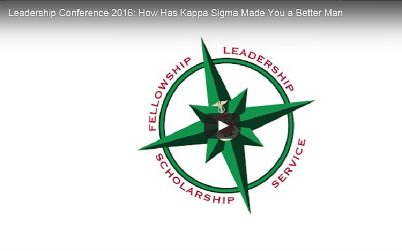Brothers in Action: How Has Kappa Sigma Made You a Better Man?