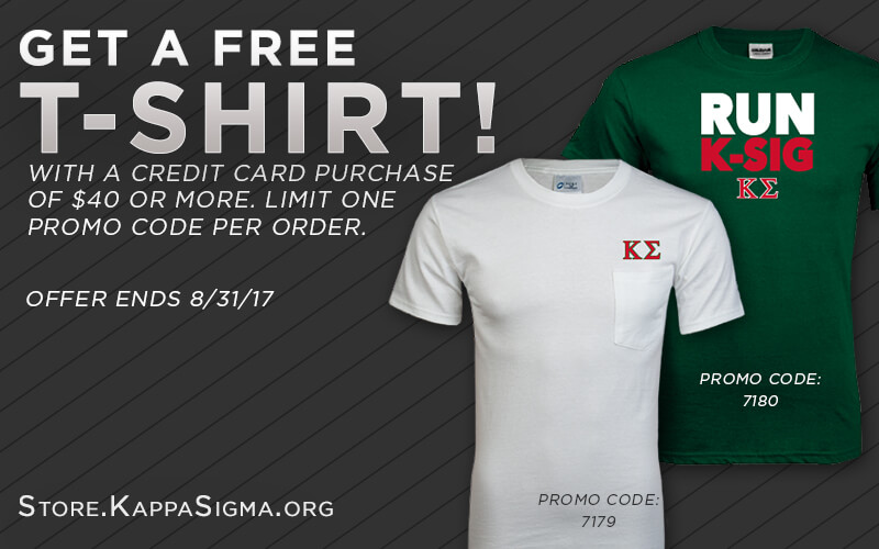 August Special Offer From the Kappa Sigma Store