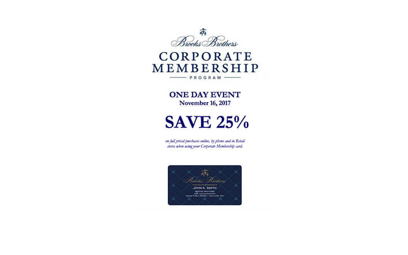 Kappa Sigma presents a special offer from Brooks Brothers – November 16, 2017