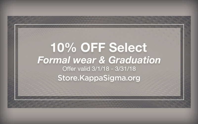March Special Offer From The Official Kappa Sigma Online Store