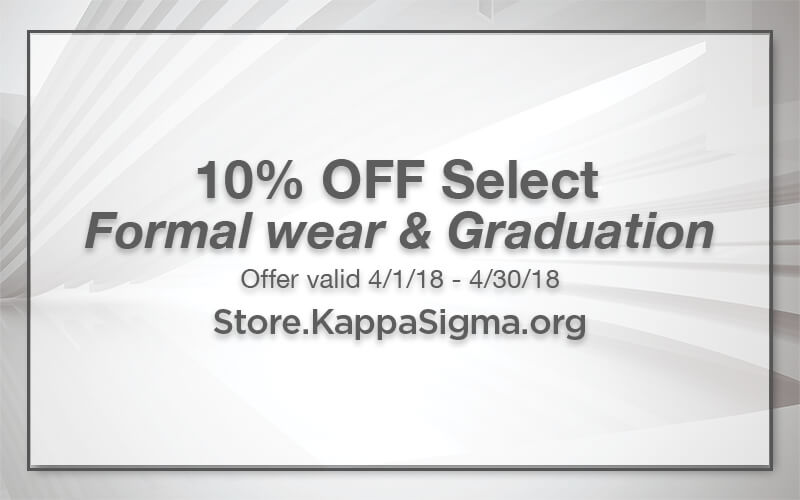 April Special Offer From The Official Kappa Sigma Online Store