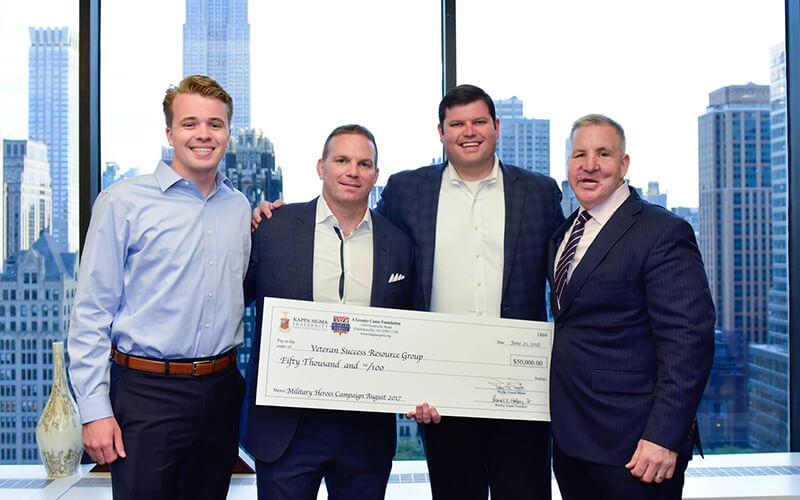 Kappa Sigma Presents Veteran Success Resource Group With $50,000 Check