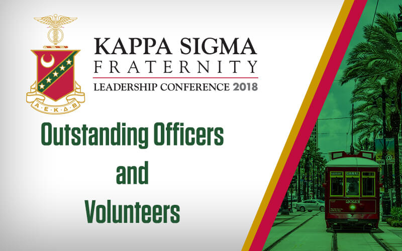 2018 Leadership Conference Outstanding Officer and Volunteers List