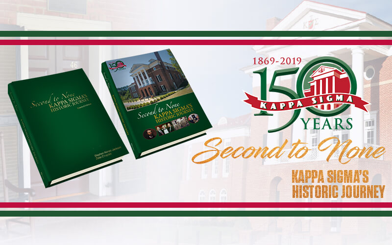 "Second to None: Kappa Sigma's Historic Journey" Leather Bound, Limited Edition 150th History Book