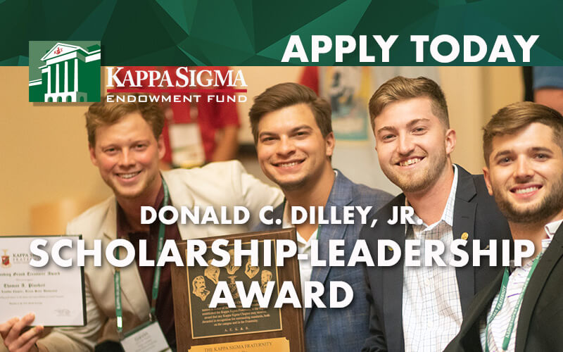 Donald C. Dilley, Jr. Scholarship-Leadership Award (SLA) Application Deadline November 15th