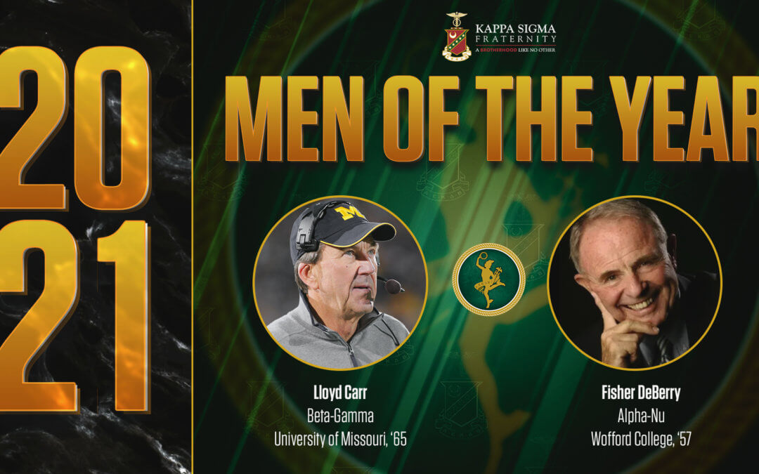 College Football Hall of Fame Coaches Lloyd Carr, Fisher DeBerry Named 2021 Kappa Sigma Men of the Year