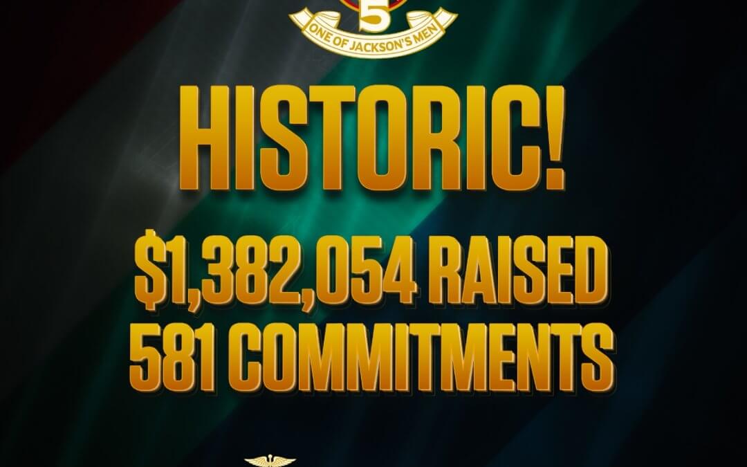 HISTORIC! FIVE Campaign Raises a Record $1,382,054