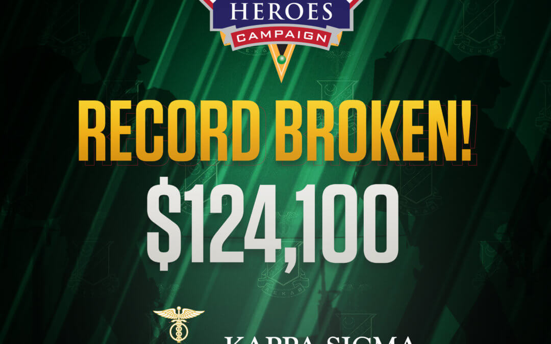 Kappa Sigma Breaks Record with $124,100 Military Heroes Month