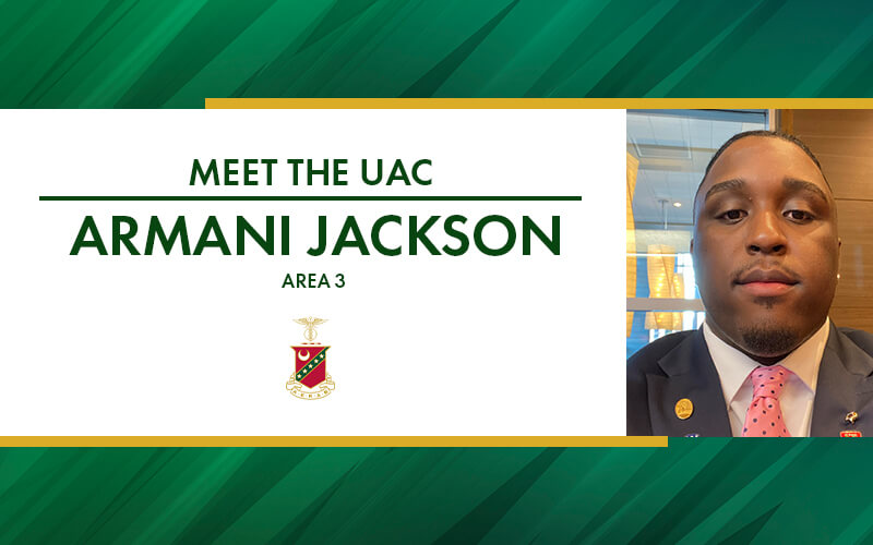 Meet the Undergraduate Advisory Committee (UAC): Area 3 Delegate, Armani Jackson