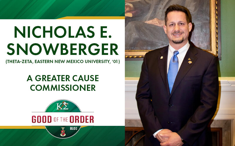 Nicholas Snowberger named A Greater Cause (AGC) Commissioner