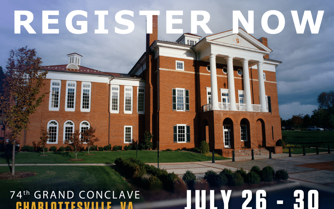 REGISTER TODAY: 74th Biennial Grand Conclave