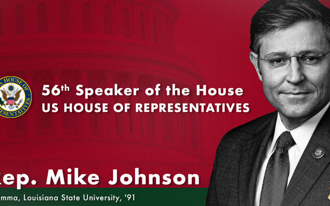 Brother Mike Johnson (Gamma, ‘91) Elected Speaker of the US House of Representatives.