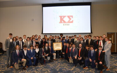 Kappa Sigma reestablishes the Lambda-Beta Chapter at Eastern Tennessee State University.