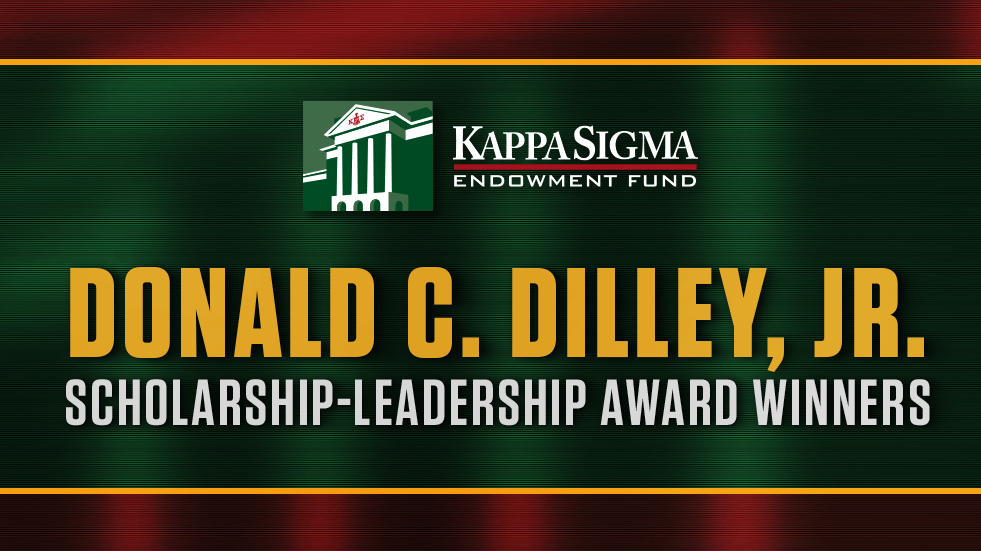 Kappa Sigma Endowment Fund announces a record $415,400 awarded to the 2023 Donald C. Dilley, Jr. Scholarship-Leadership Award Winners!