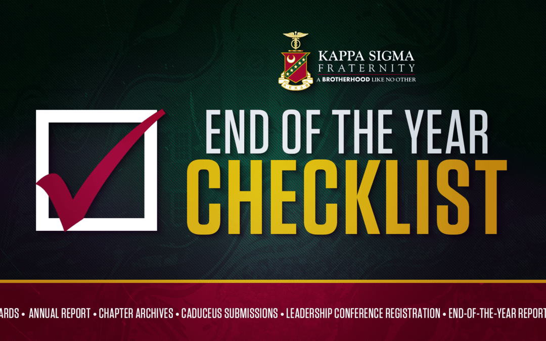 End of the Year Checklist